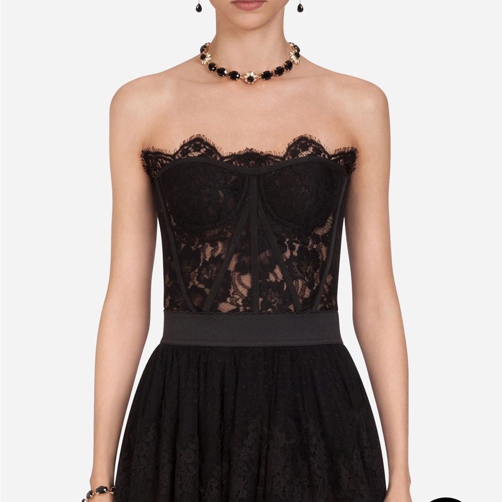 Dolce & Gabbana Short galloon lace bustier
